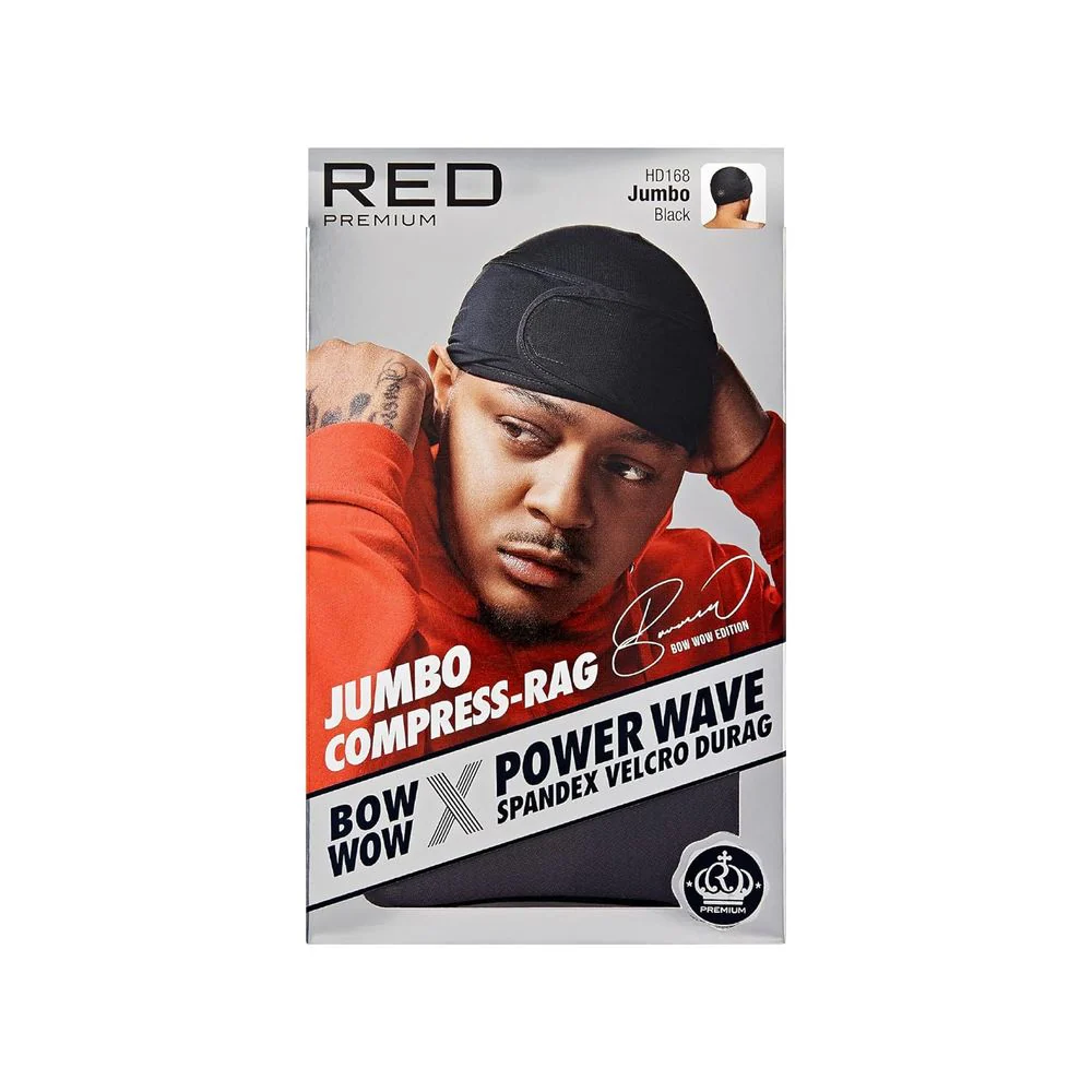 Red by Kiss Premium Bow Wow Power Pattern Velvet Compress Rag - Image 9