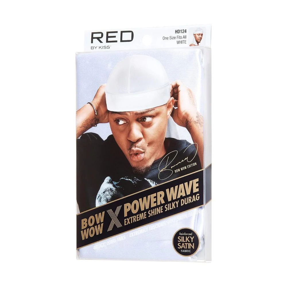 Red by Kiss Bow Wow Power Wave Shine Silky Durag – Max Hold - Image 13