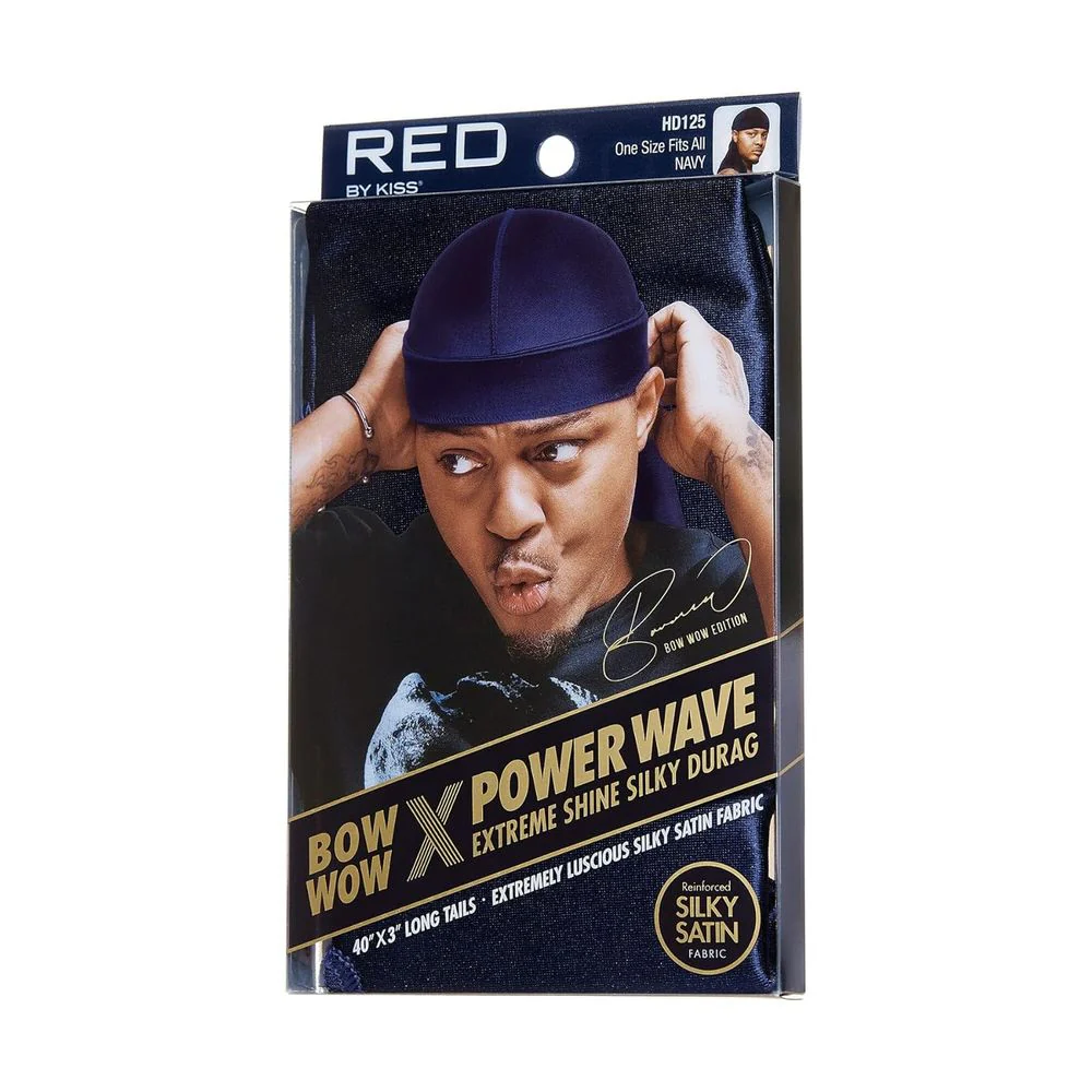 Red by Kiss Bow Wow Power Wave Shine Silky Durag – Max Hold - Image 14