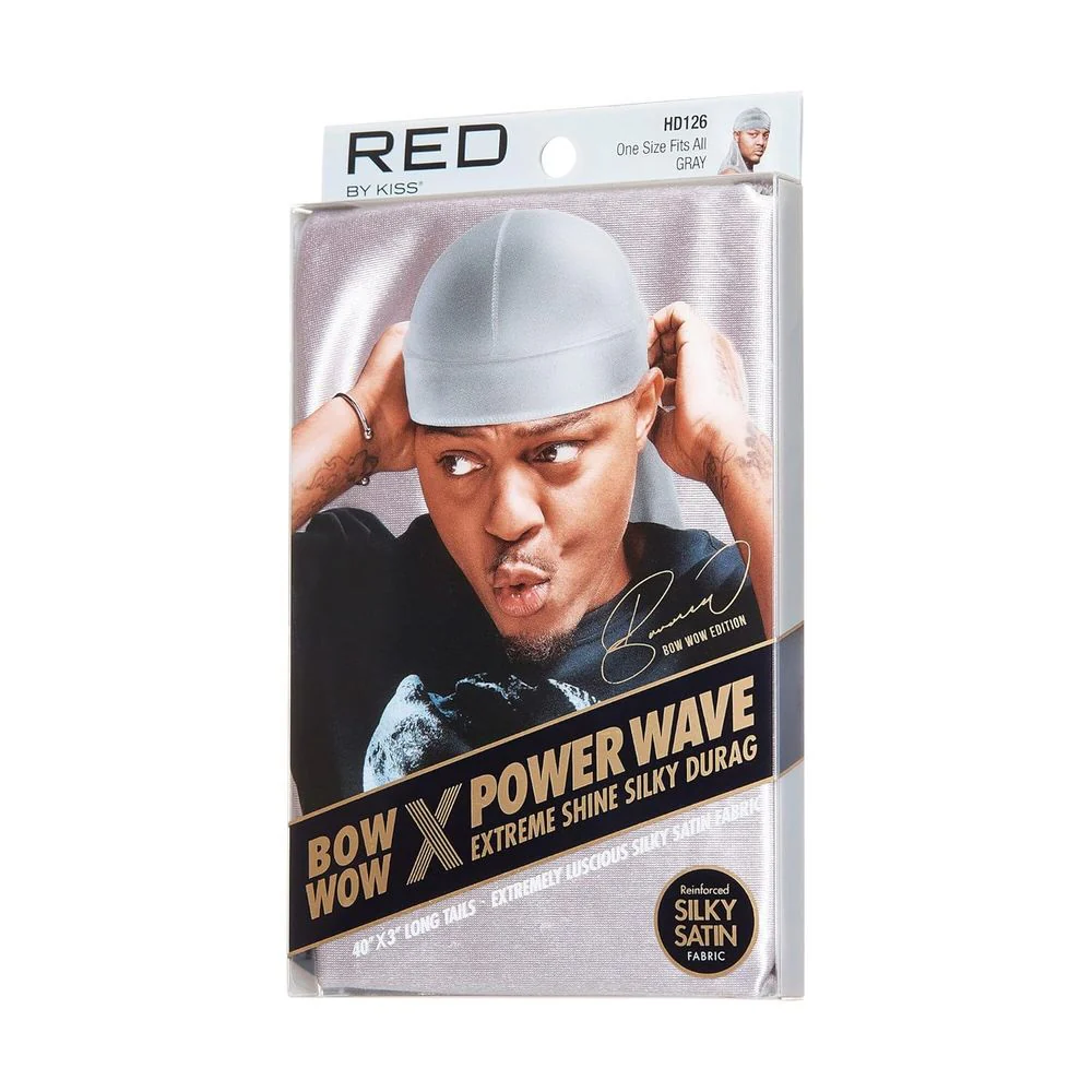 Red by Kiss Bow Wow Power Wave Shine Silky Durag – Max Hold - Image 15