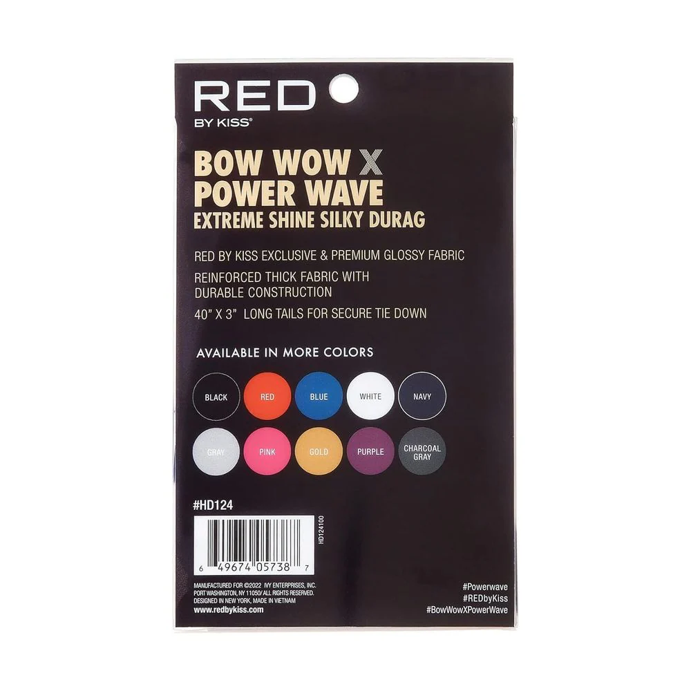 Red by Kiss Bow Wow Power Wave Shine Silky Durag – Max Hold - Image 23
