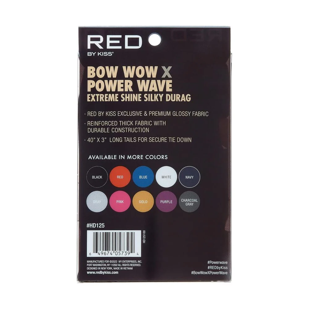 Red by Kiss Bow Wow Power Wave Shine Silky Durag – Max Hold - Image 24