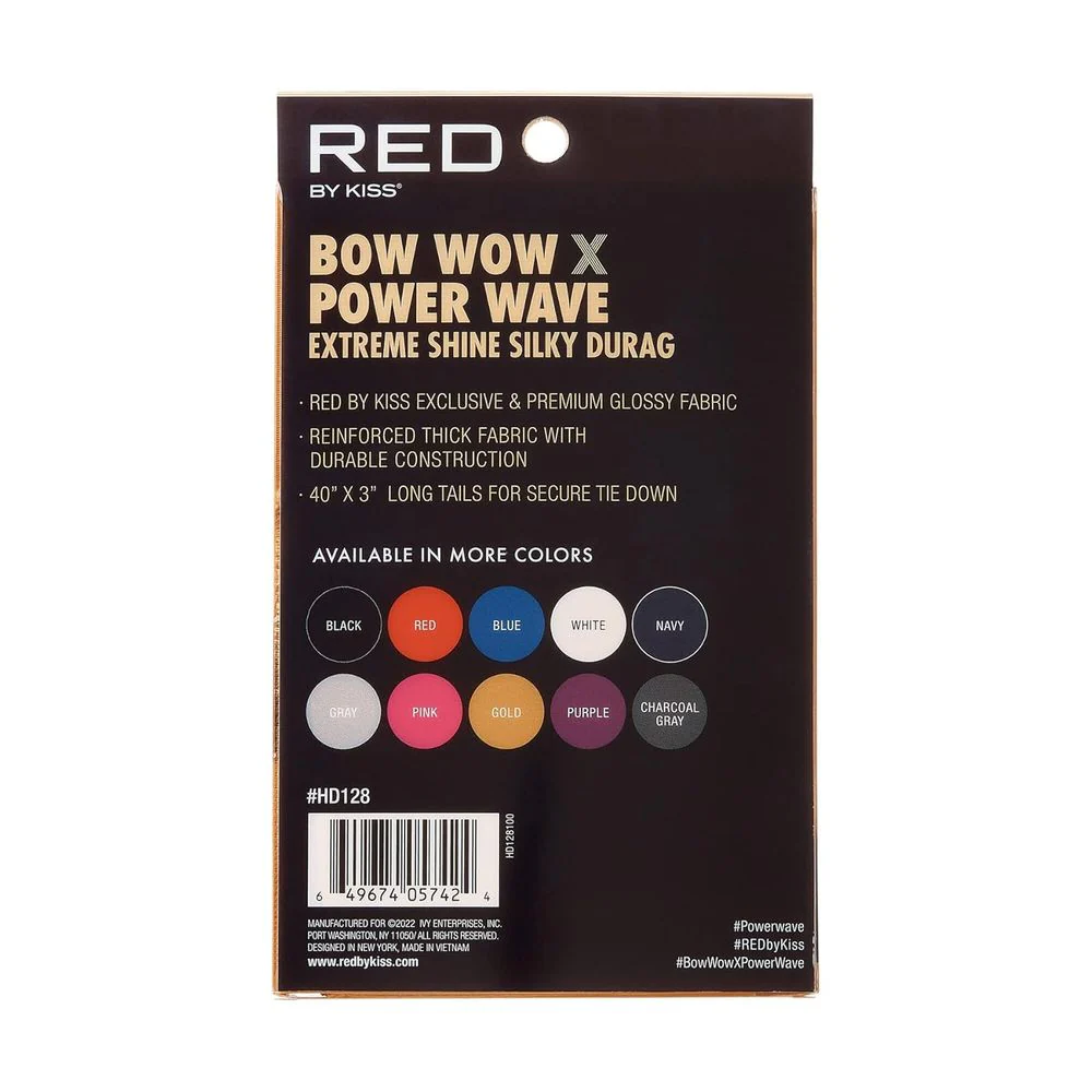 Red by Kiss Bow Wow Power Wave Shine Silky Durag – Max Hold - Image 27