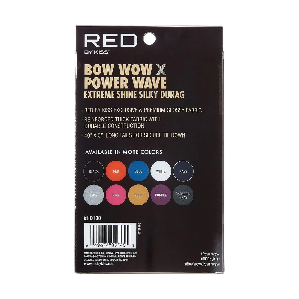 Red by Kiss Bow Wow Power Wave Shine Silky Durag – Max Hold - Image 29