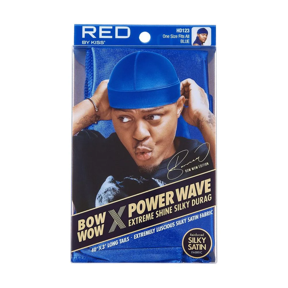 Red by Kiss Bow Wow Power Wave Shine Silky Durag – Max Hold - Image 3