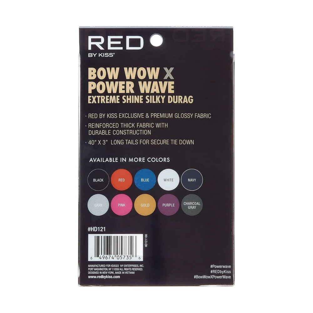 Red by Kiss Bow Wow Power Wave Shine Silky Durag – Max Hold - Image 30