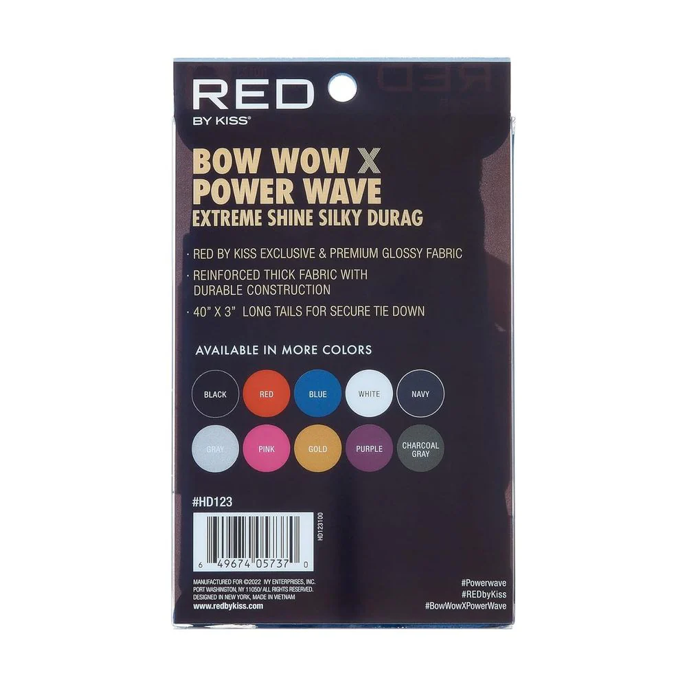 Red by Kiss Bow Wow Power Wave Shine Silky Durag – Max Hold - Image 31