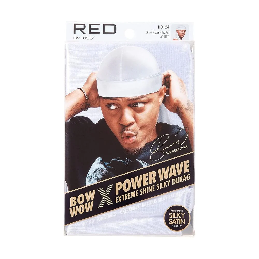 Red by Kiss Bow Wow Power Wave Shine Silky Durag – Max Hold - Image 4