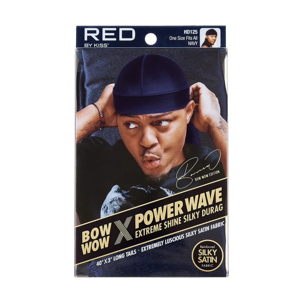 Red by Kiss Bow Wow Power Wave Shine Silky Durag – Max Hold - Image 5