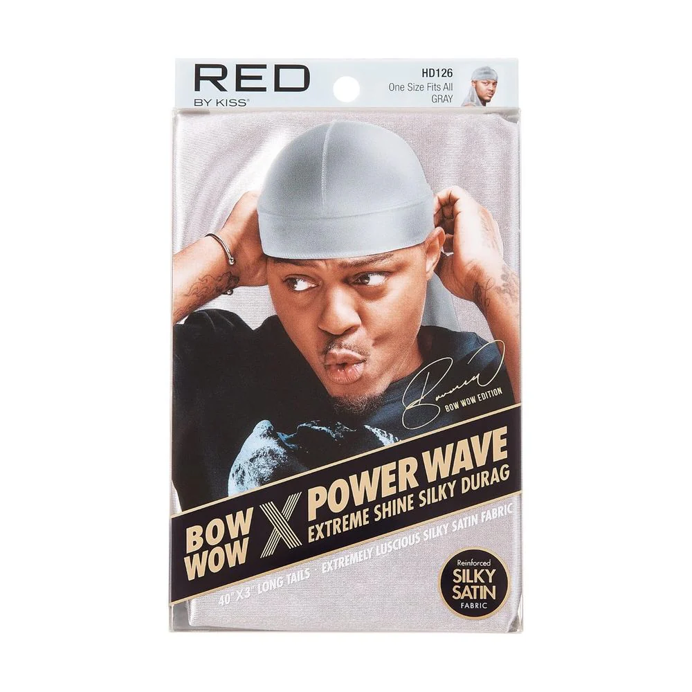 Red by Kiss Bow Wow Power Wave Shine Silky Durag – Max Hold - Image 6