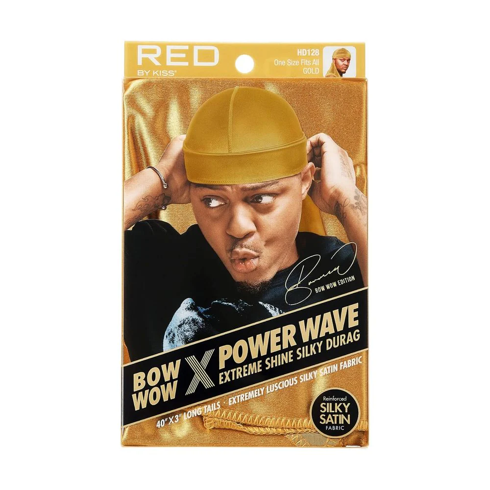 Red by Kiss Bow Wow Power Wave Shine Silky Durag – Max Hold - Image 8