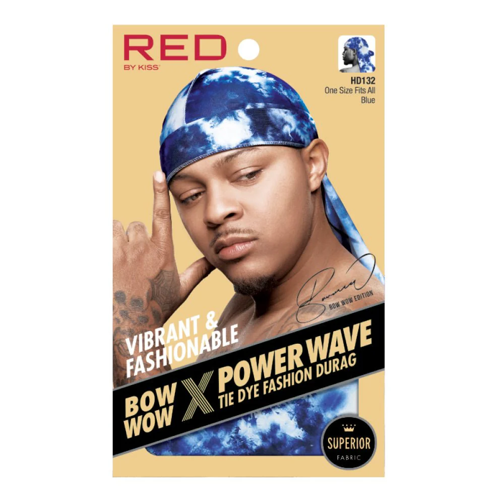 Red by Kiss Premium Bow Wow X Power Wave Tie Dye Durag - Image 3