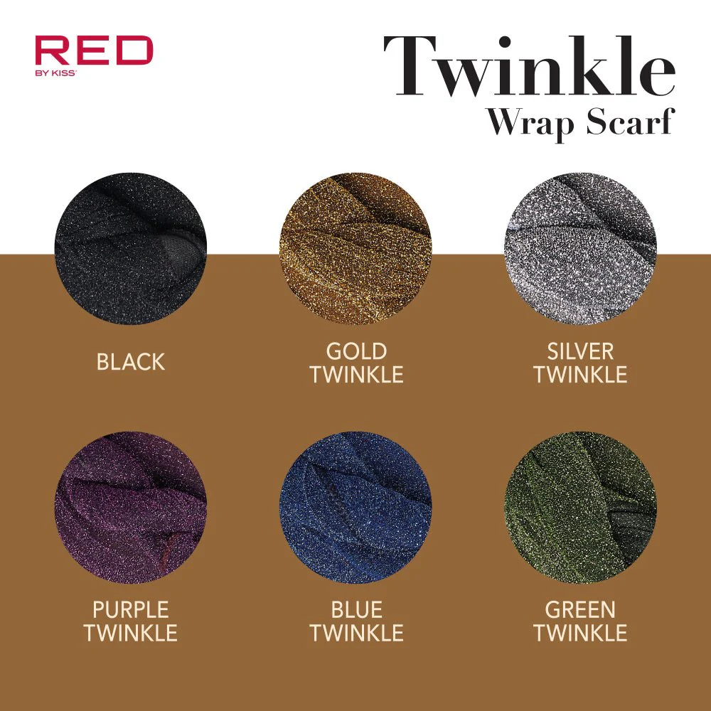 Red by Kiss Twinkle Wrap Scarf - Image 6
