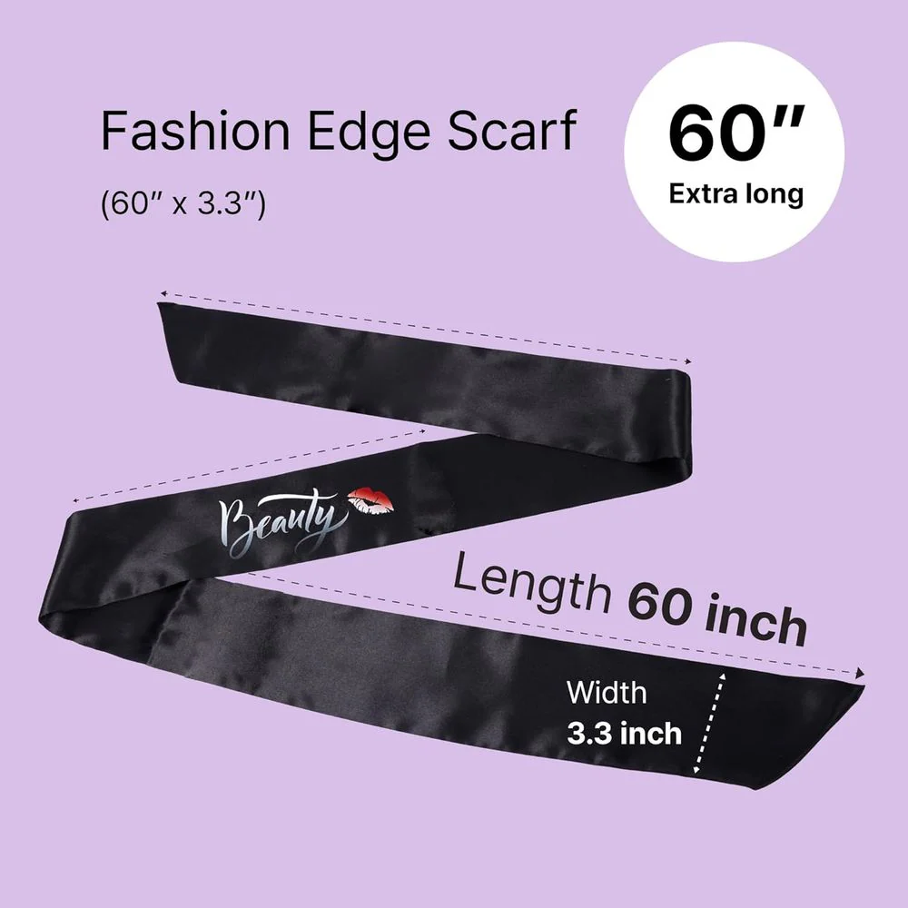 Red by Kiss Premium Silky Satin Fashion Edge Scarf - Image 13