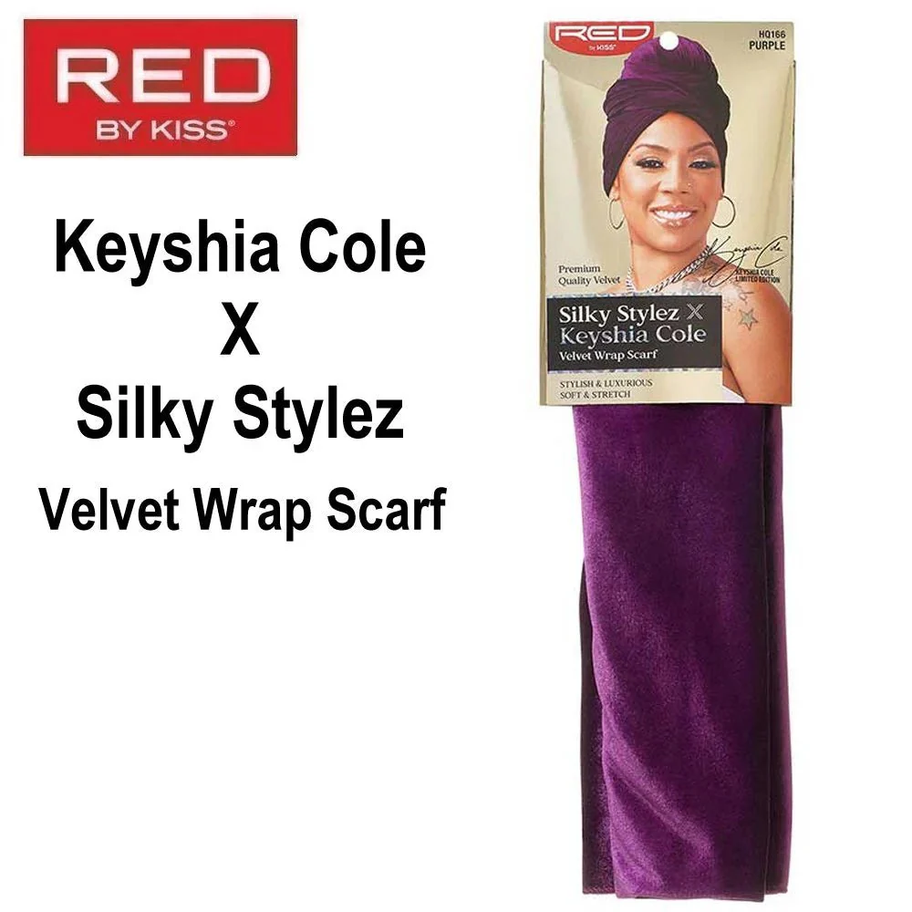 Red by Kiss Premium Velvet Wrap Scarf - Image 2