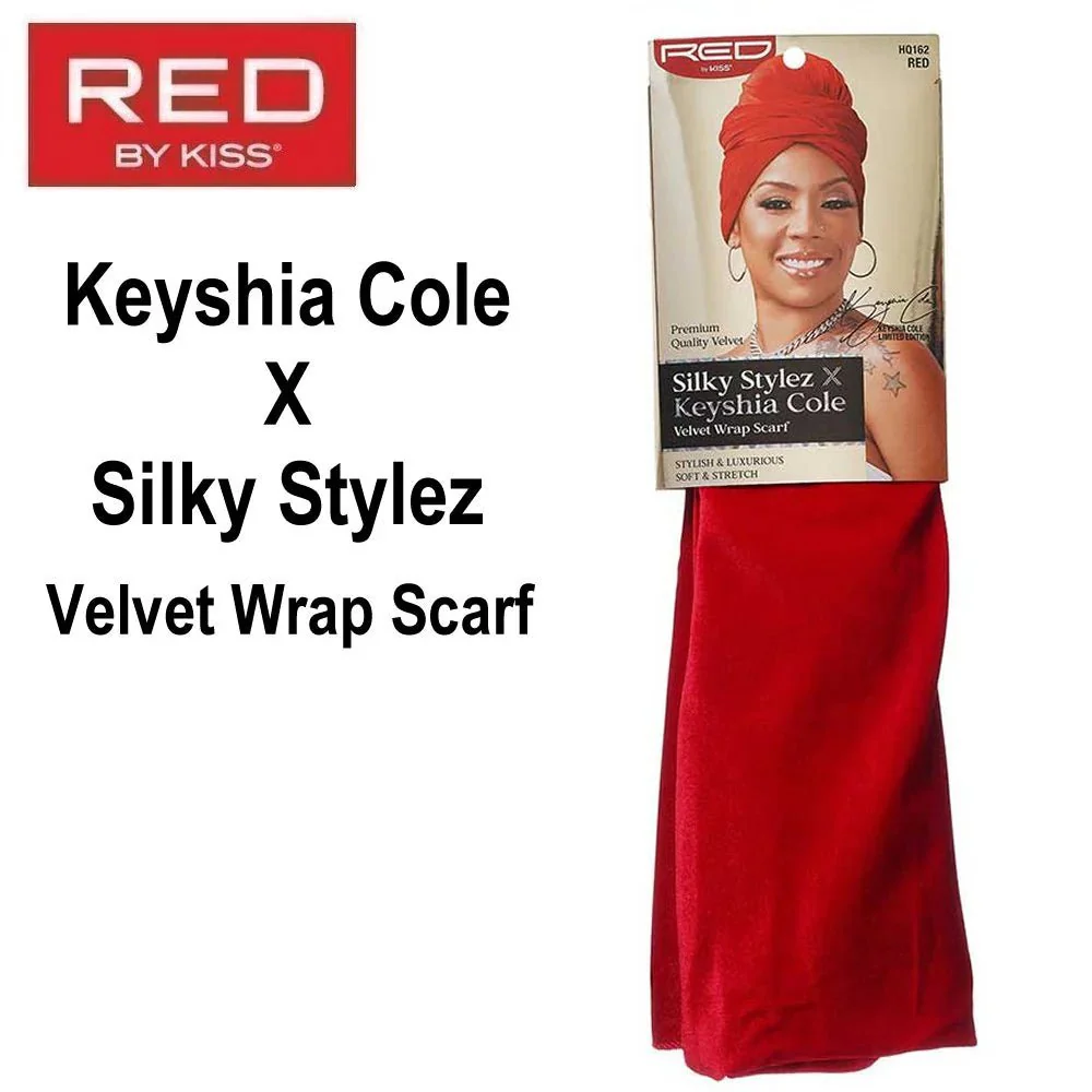Red by Kiss Premium Velvet Wrap Scarf - Image 4