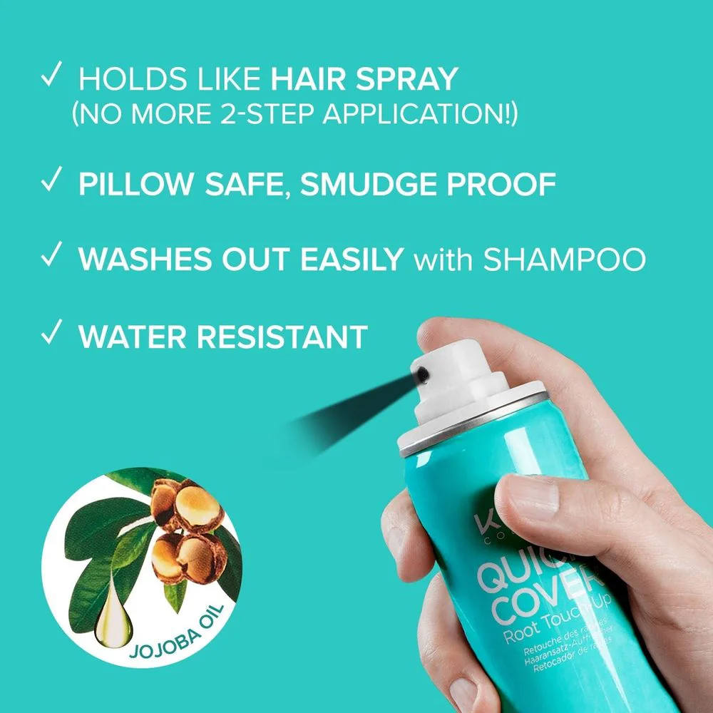 Red by Kiss Quick Cover Root Touch-Up Fiber Spray - Image 4