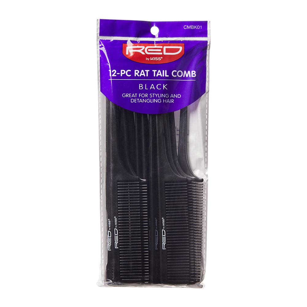 Red By Kiss Rat Tail Comb Set - 12pcs