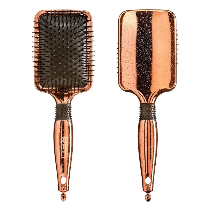 Red by Kiss Rose Gold Brush – Square Paddle - Image 2