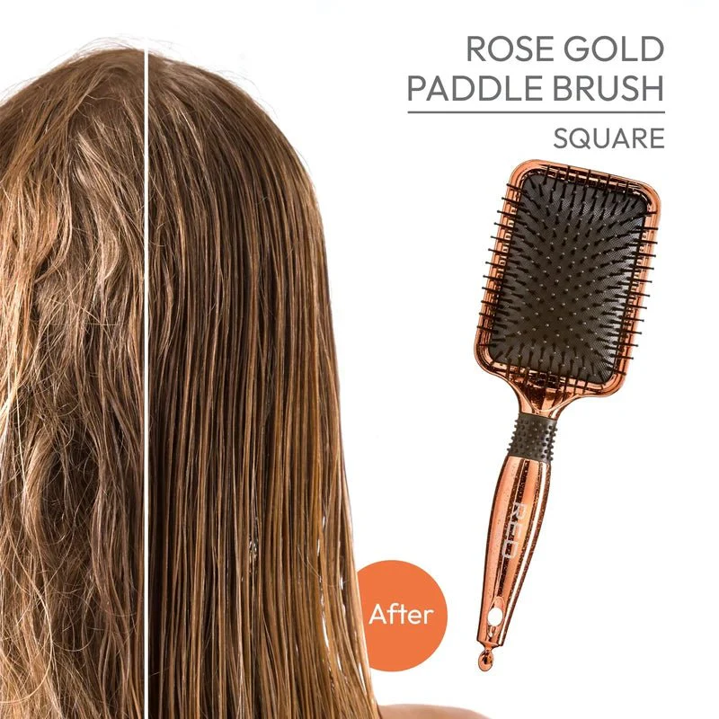 Red by Kiss Rose Gold Brush – Square Paddle - Image 4