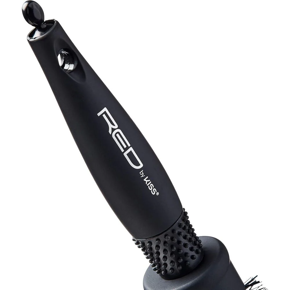 Red by Kiss Rose Heat Resistant Bristle Brush – 1.5" Barrel - Image 5