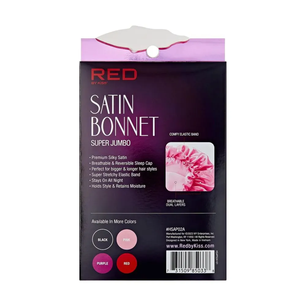 Red by Kiss Satin Bonnet – Super Jumbo - Image 3