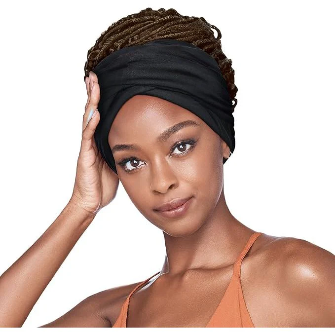Red by Kiss Satin-Lined Infinity Turban - Open Top - Image 4