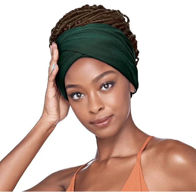 Red by Kiss Satin-Lined Infinity Turban - Open Top - Image 8