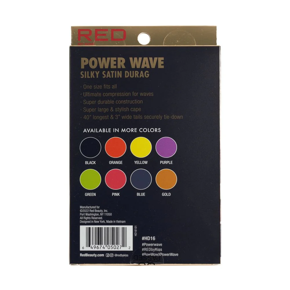 Red by Kiss Silky Satin Durag Power Wave - Image 19