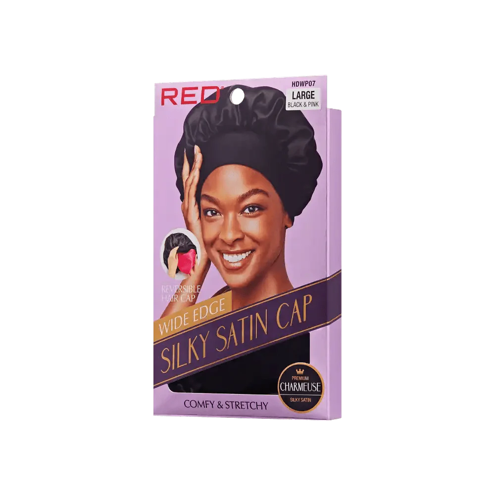 Red by Kiss Silky Satin Wide Edge Bonnet – Large - Image 3