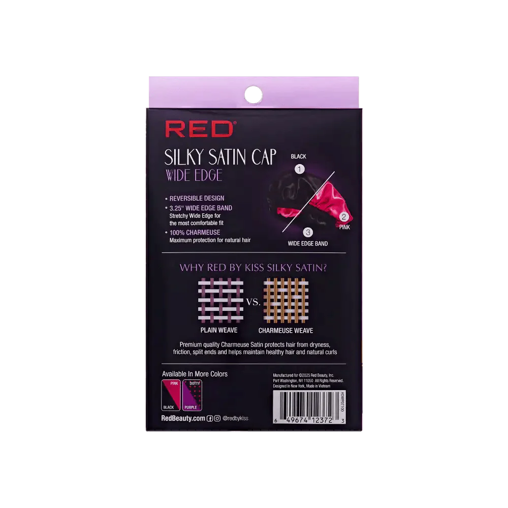 Red by Kiss Silky Satin Wide Edge Bonnet – Large - Image 8