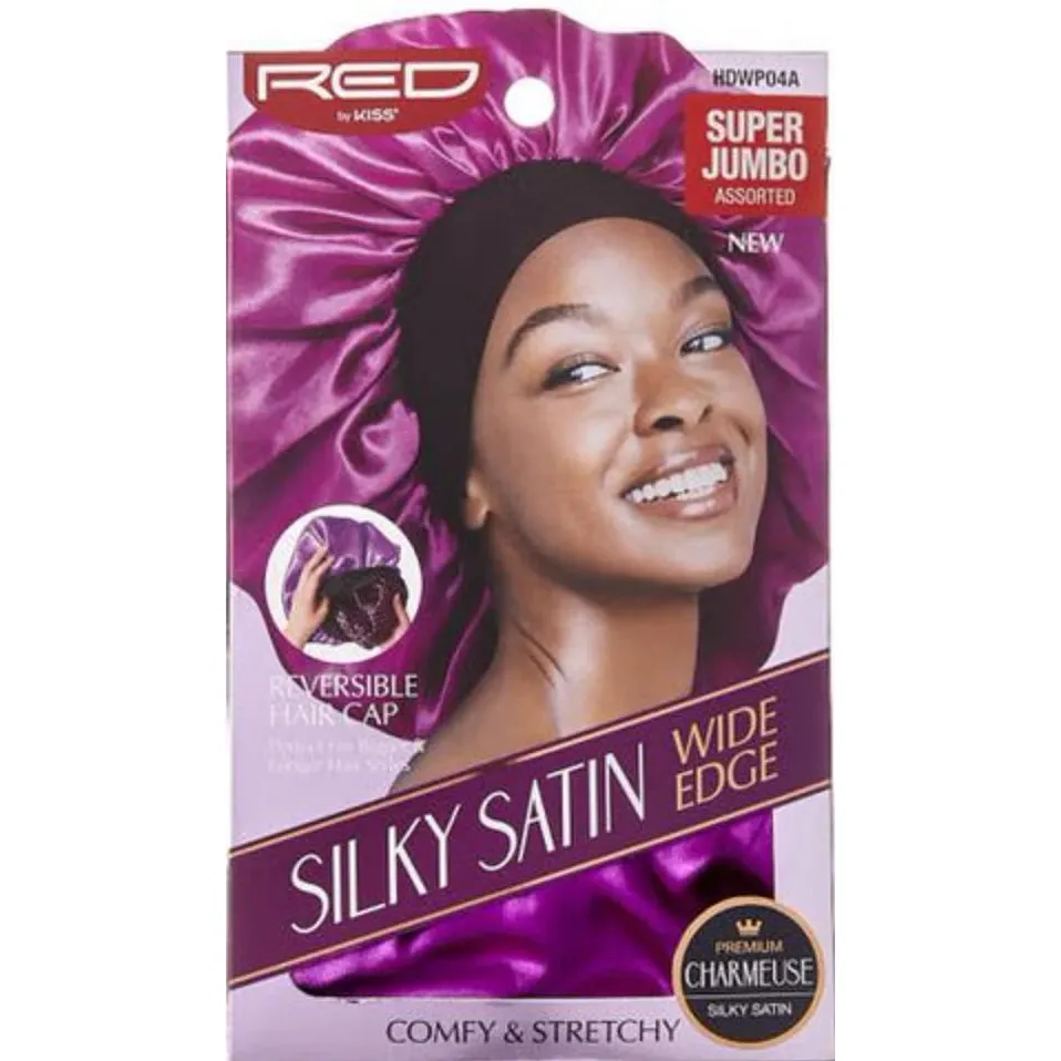 Red by Kiss Silky Satin Wide Edge Bonnet – Super Jumbo - Image 13