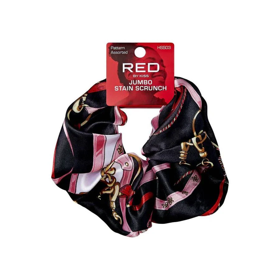 Red by Kiss Jumbo Satin Scrunchie - Image 4