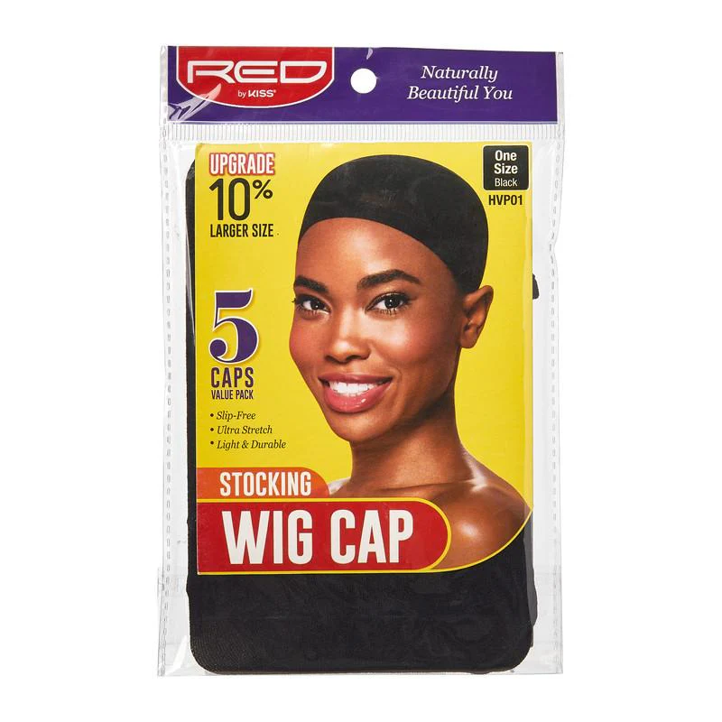 Red by Kiss Stocking Wig Cap – 5 Pcs