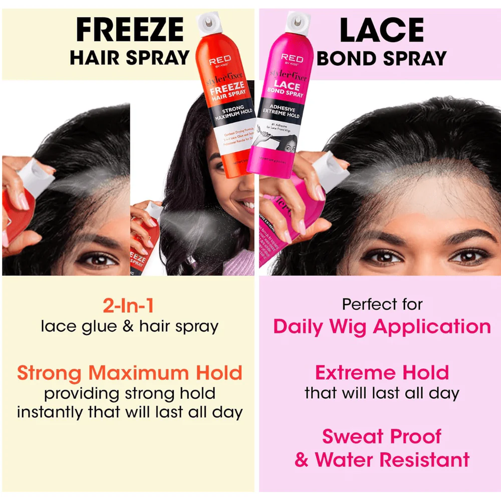 RED by Kiss Styler Fixer Freeze Hair Spray – 11 oz - Image 4