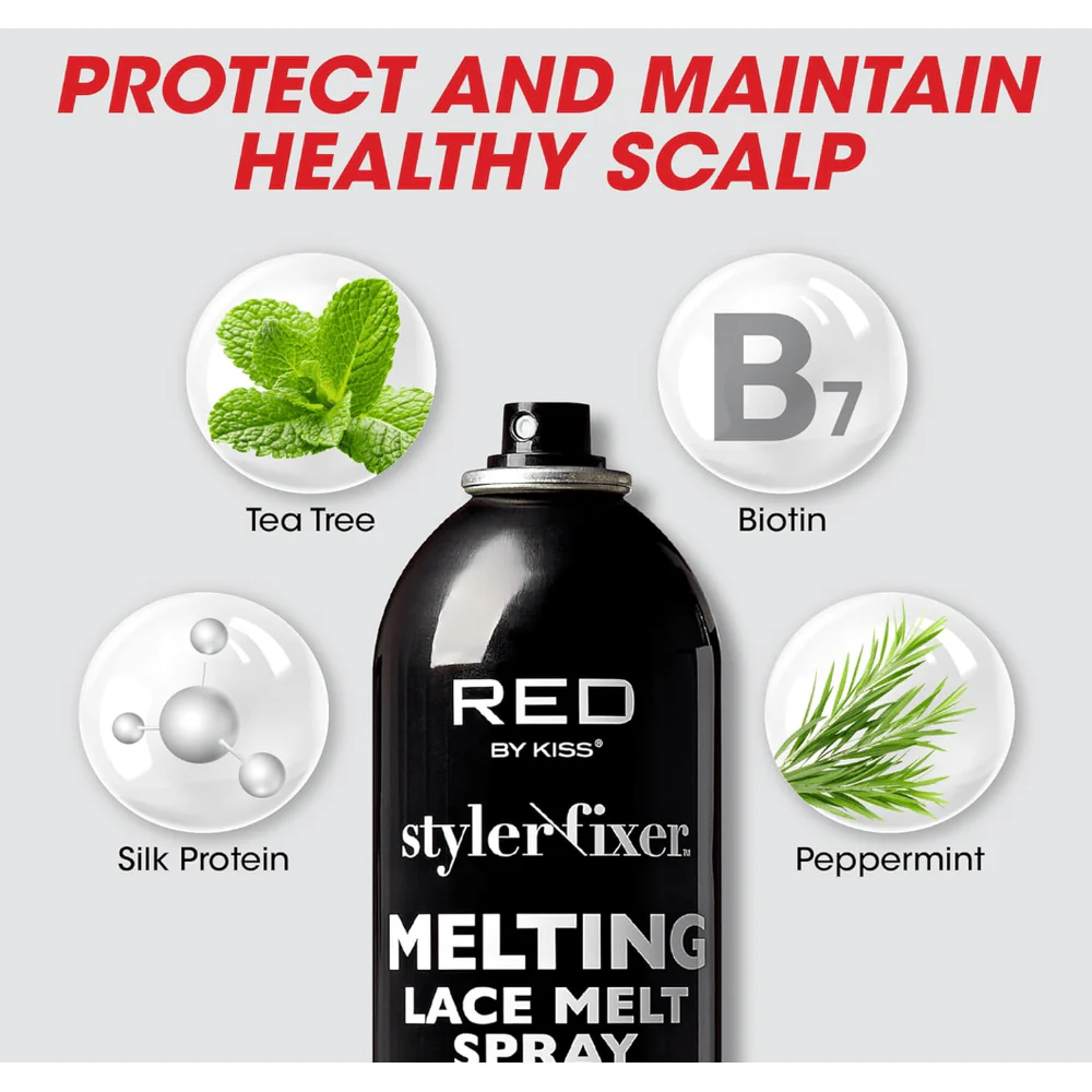 RED by Kiss Styler Fixer Melting Lace Spray – Ultimate Hold - Image 3