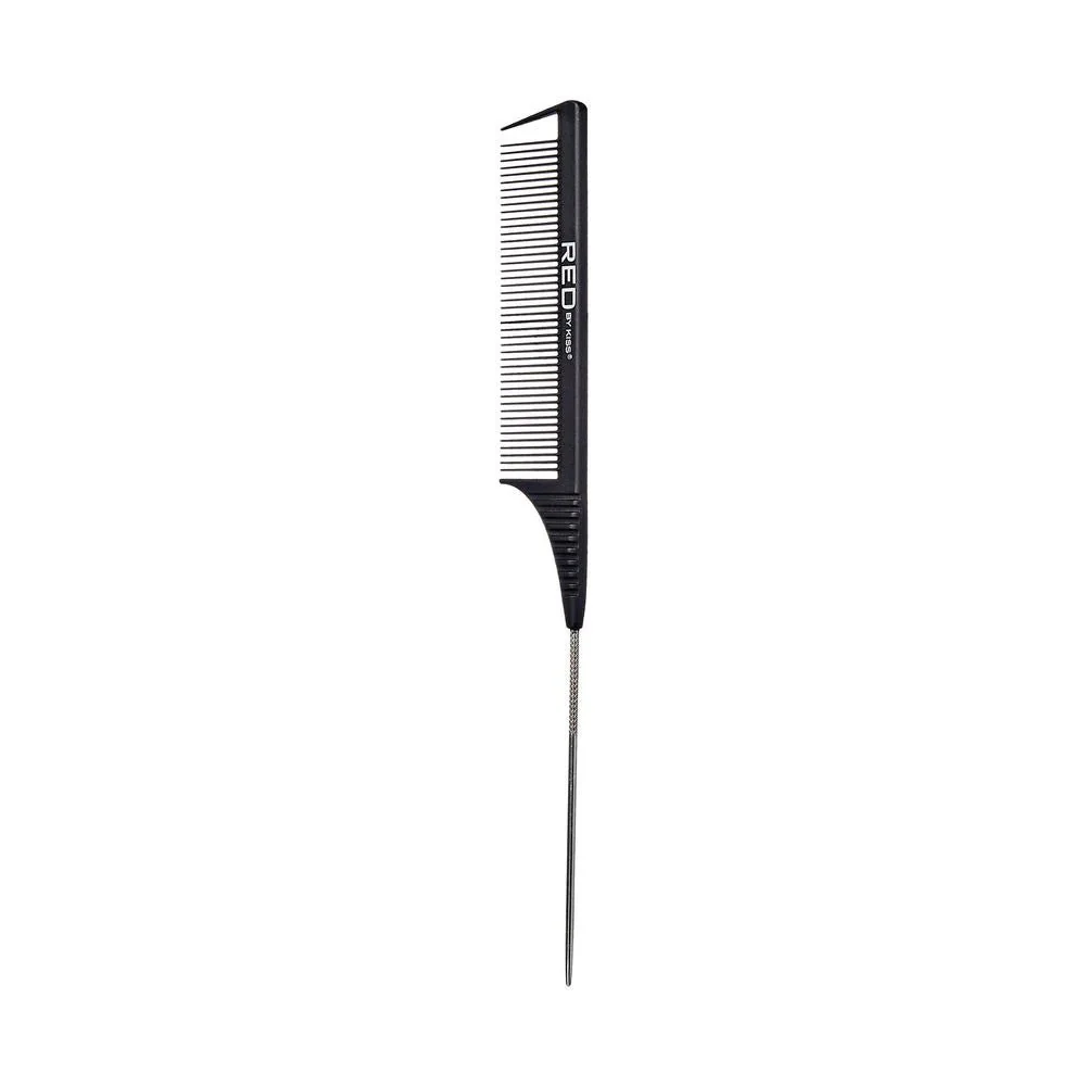 Red by Kiss Carbon Fiber Parting Pin Tail Comb RKCFPPTC - Image 5