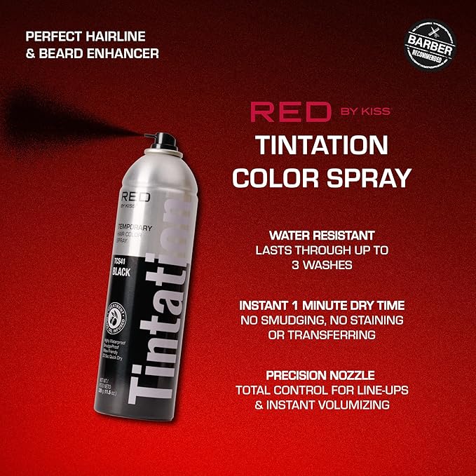 RED by Kiss Tintation Color Spray - Black & Jet Black - Image 6