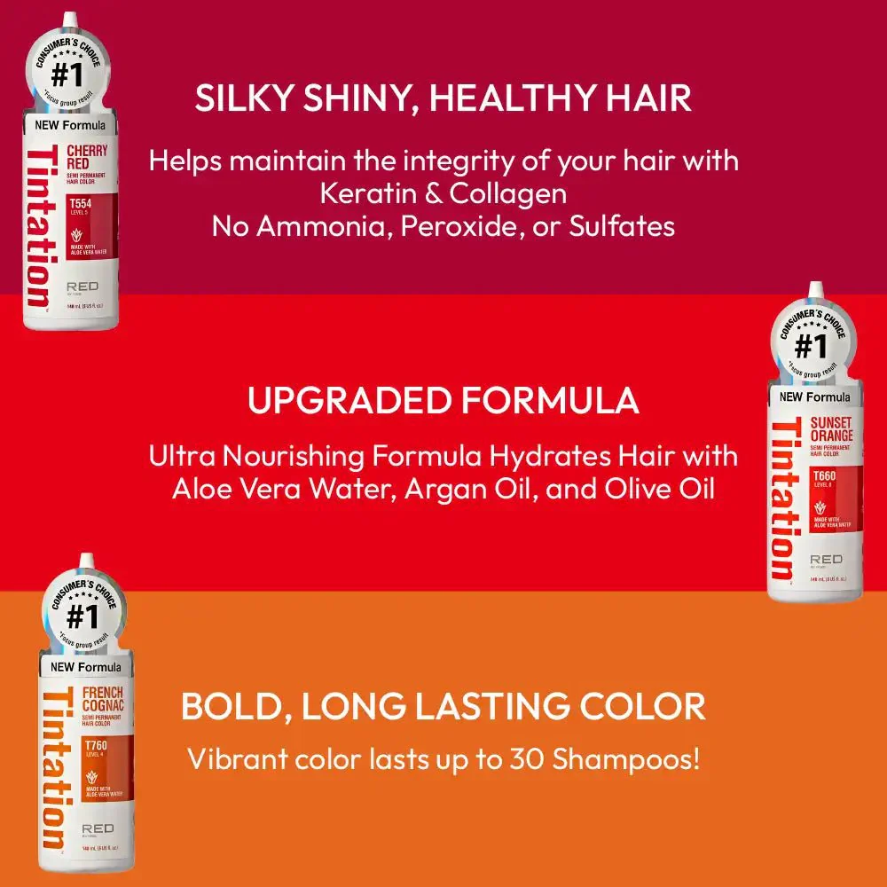 Red by Kiss – Tintation Semi-Permanent Hair Color - Image 24