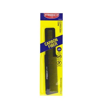 Red by Kiss Carbon Fiber Comb – Anti-Static & Heat-Resistant