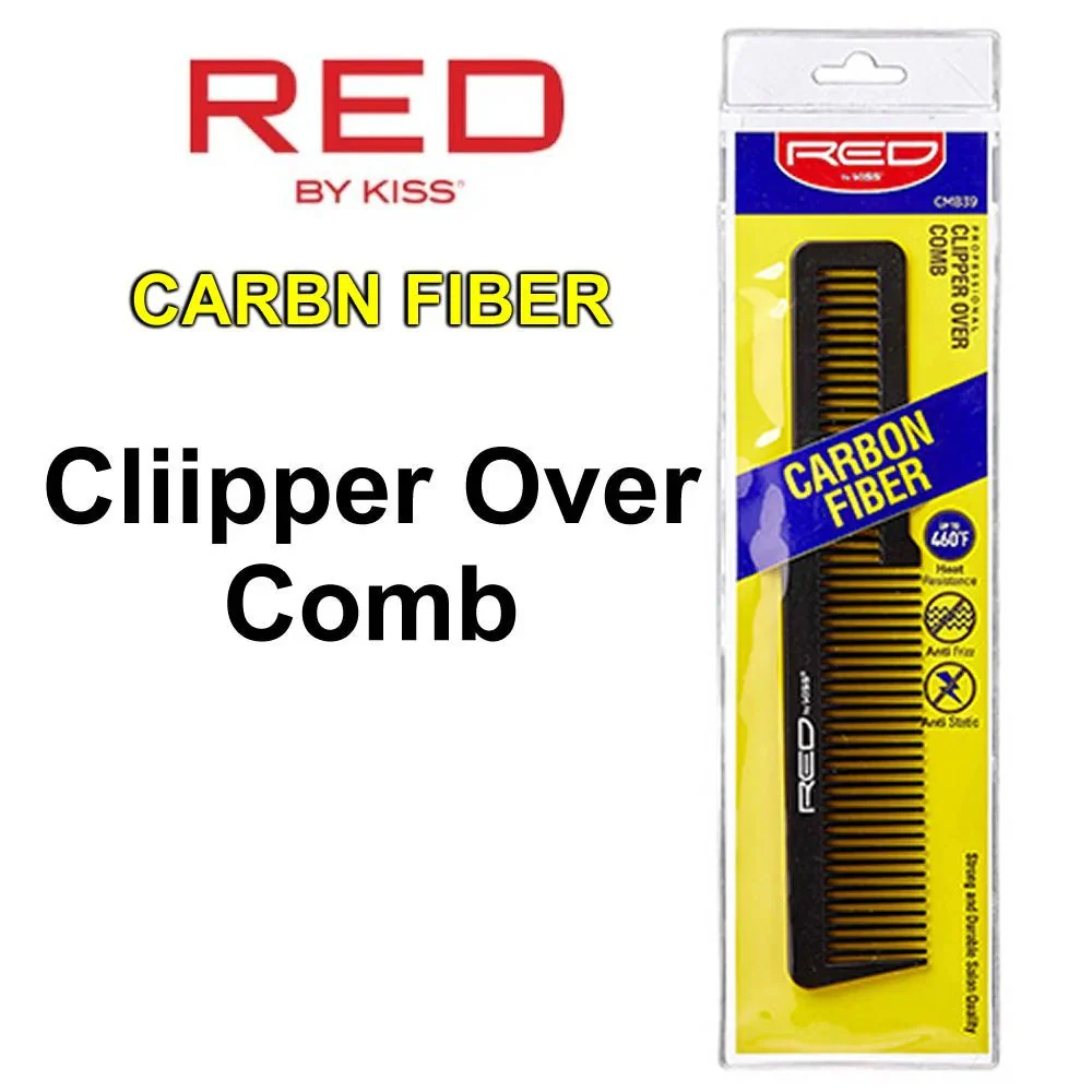 Red by Kiss Carbon Fiber Comb – Anti-Static & Heat-Resistant - Image 2