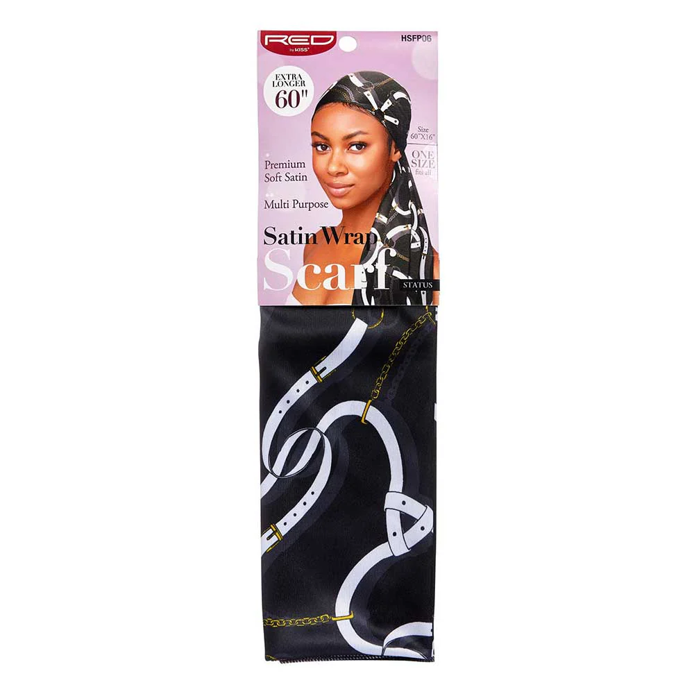 Red by Kiss Premium Satin Wrap Scarf - Image 8