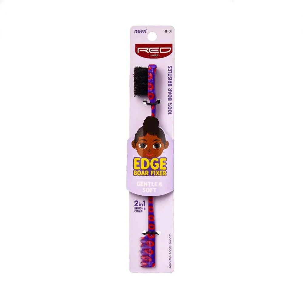 Red by Kiss Edge Boar Fixer 2-in-1 - Image 2