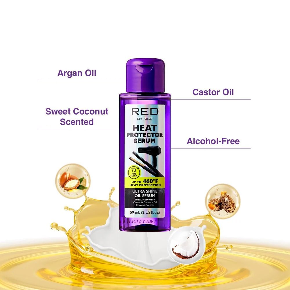 Red by Kiss Ultra Shine Heat Protector Oil Serum - Image 3
