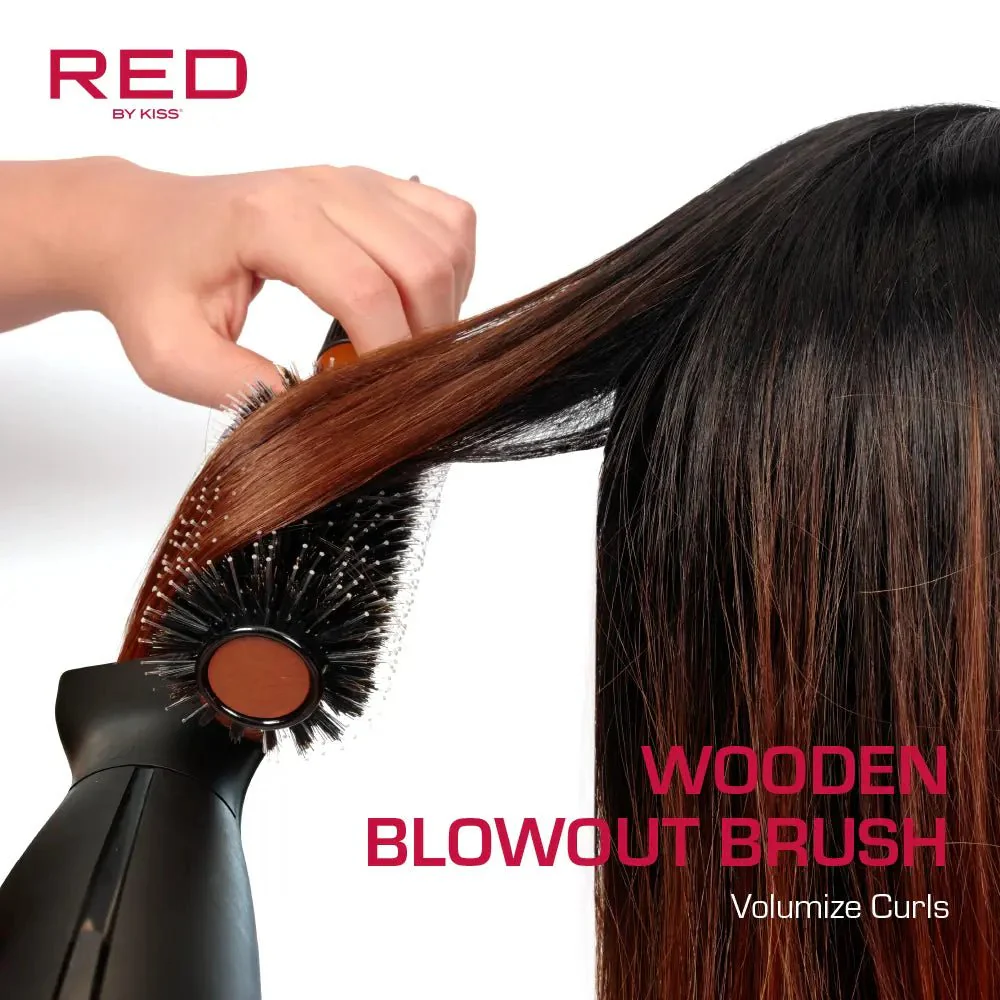 Red by Kiss Wooden Round Blowout Brush - Image 2