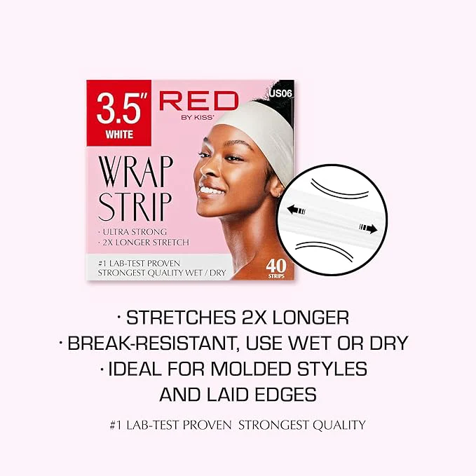 Red by Kiss Wrap Strips White ā 40 pcs - Image 3