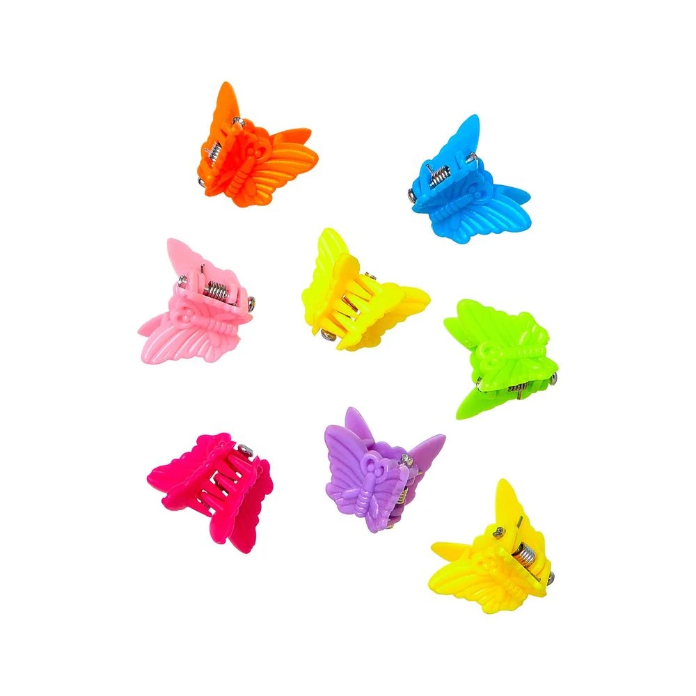 RED Kids Chrome Claw Hair Clips - Image 11