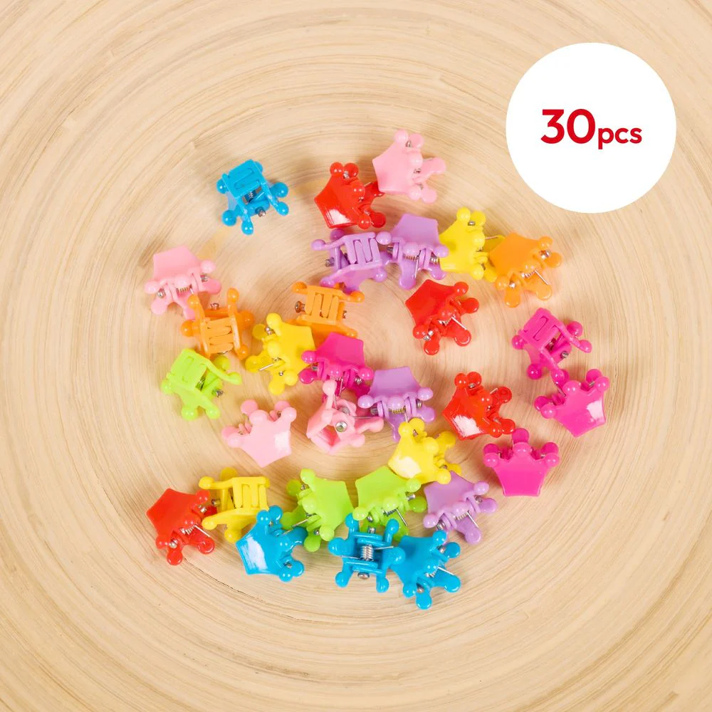 RED Kids Chrome Claw Hair Clips - Image 8