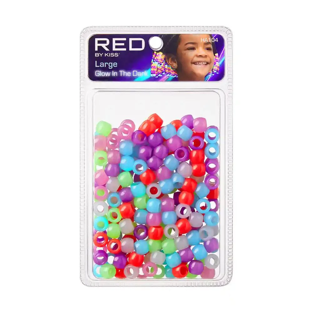 RED Glow-in-the-Dark Beads- Color Assorted - Image 2