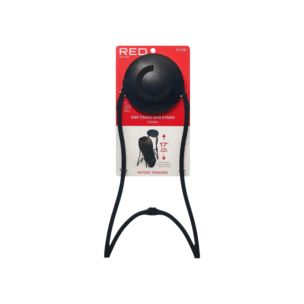RED One Touch Foldable Wig Stand